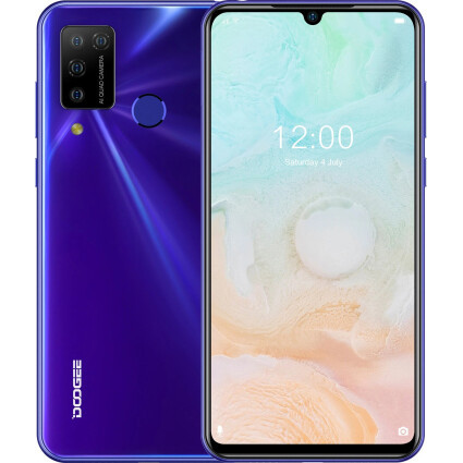 

Смартфон со сканером отпечатка пальца на 2 sim Doogee N20 Pro 6/128 Streamer purple Global (Гарантия 12 мес), Синий