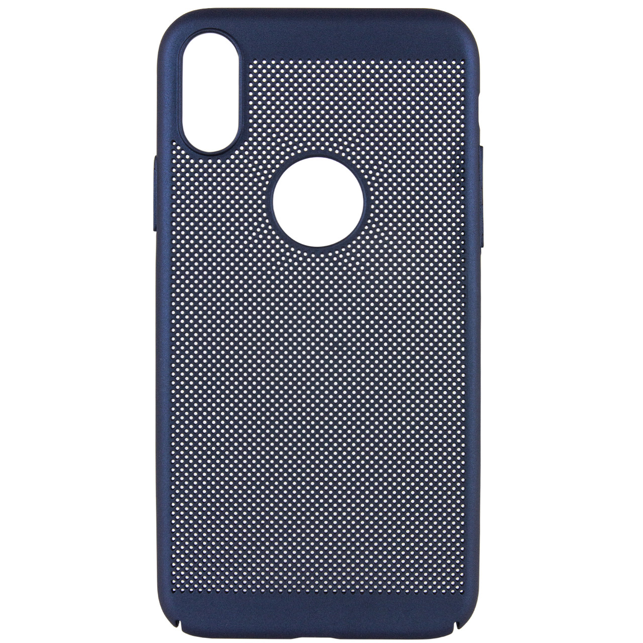 

Ультратонкий дышащий чехол Grid case для iPhone X (5.8") / XS (5.8"), Темно-синий