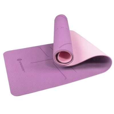 

Коврик мат для йоги и фитнеса Springos Tpe 6 мм Purple/Pink SKL41-277732