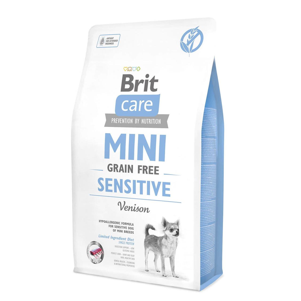 

Сухой корм для собак миниатюрных пород с чувствительным пищеварением Brit Care GF Mini Sensitive 2 кг