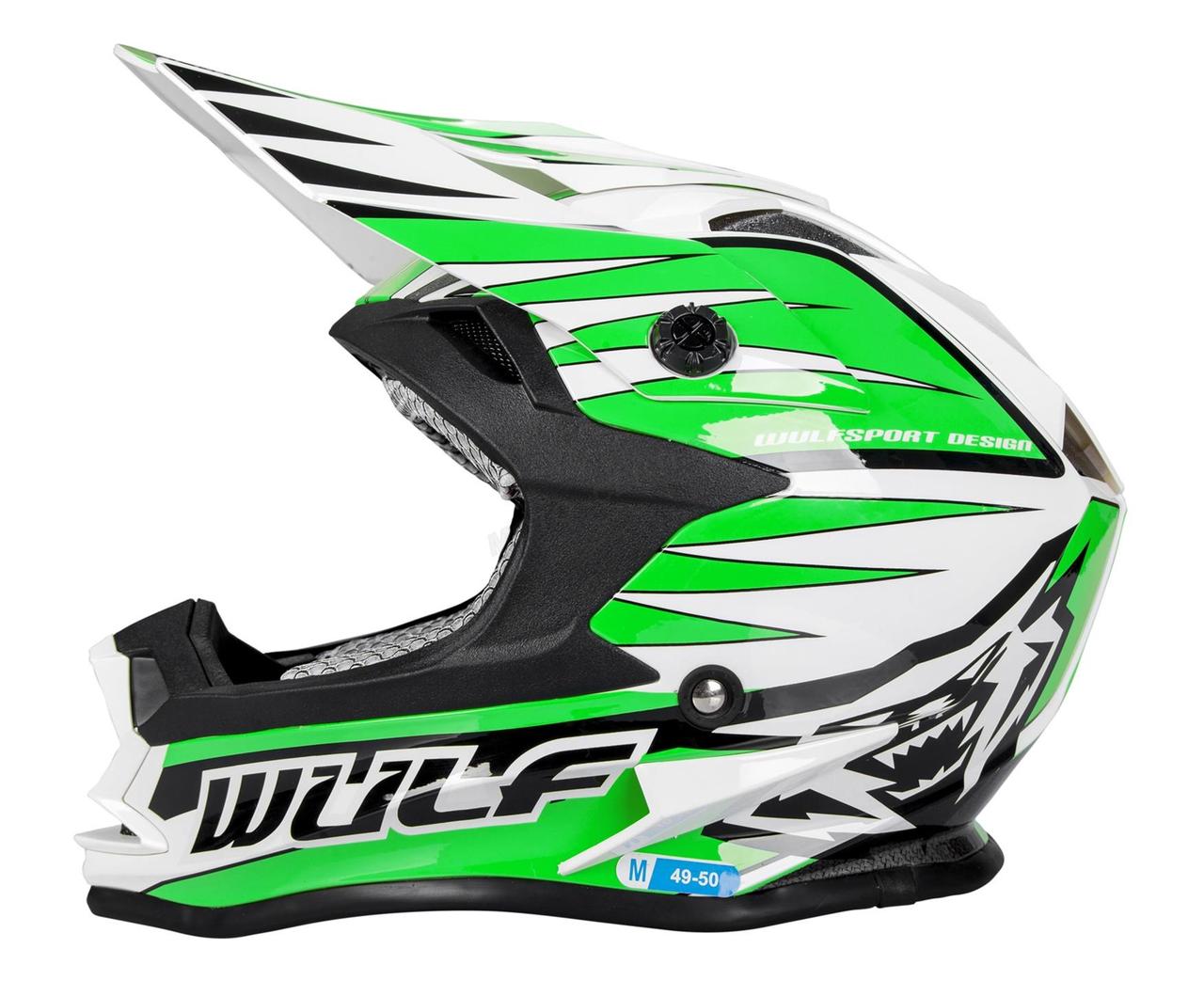 

Wulf ADVANCE Junior Green XL Кросс-шлем