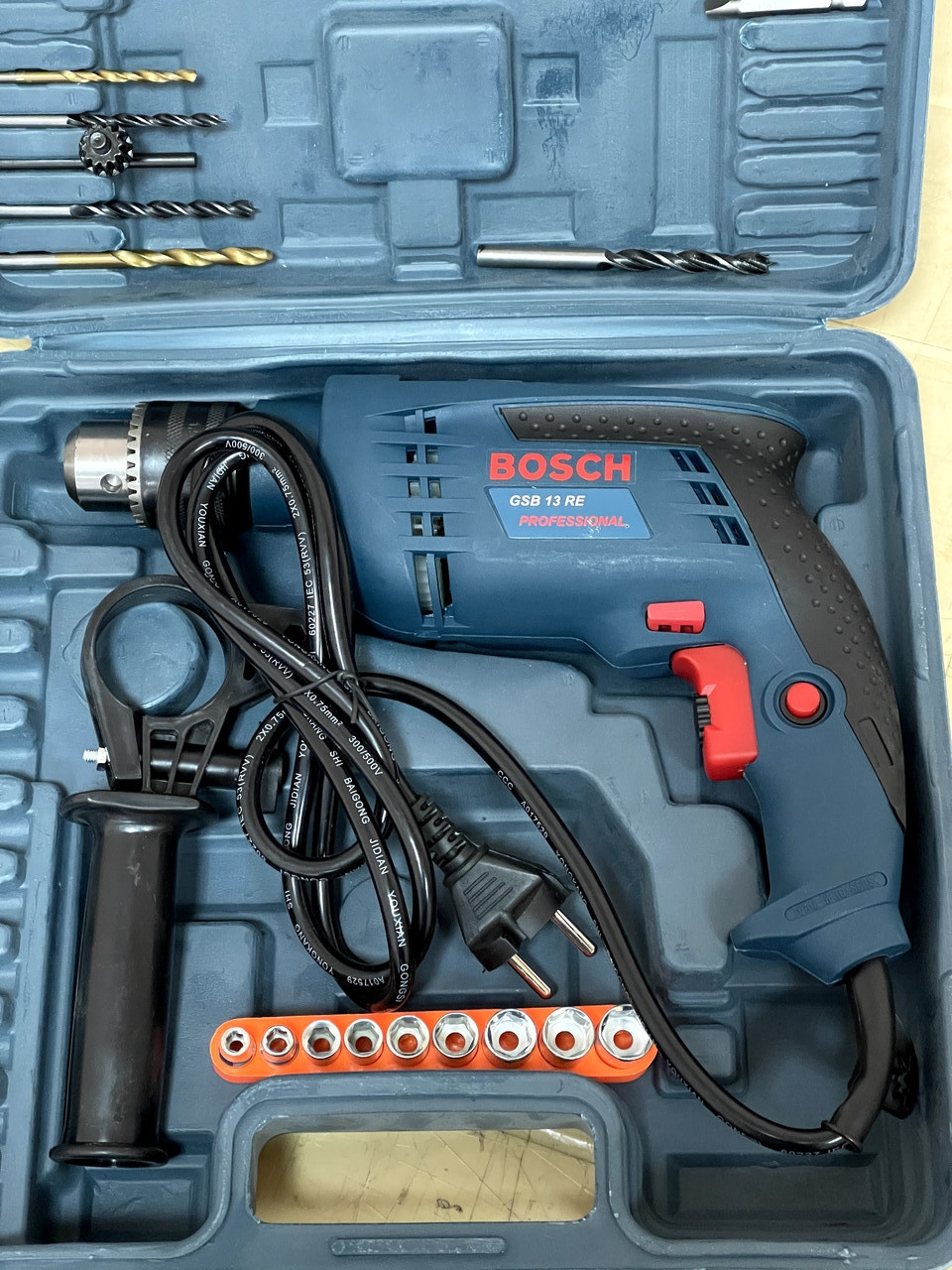 

ОПТ / Дриль ударний Bosch Professional GSB 13 RE / ударная сетевая дрель Бош