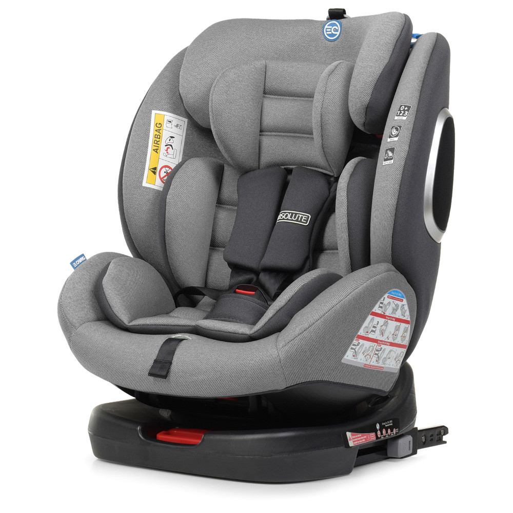 

Автокресло с Isofix El Camino Absolute с рождения и до 12 лет с поворотом 360 градусов ME 1079 Royal Gray, Серый