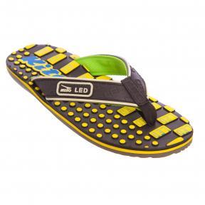 

Вьетнамки для мальчиков KITO EC4223-BLACK-YELLOW-MIX размер 32-35 черный-желтый