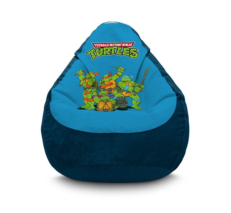 

Кресло мешок iPuff "Ninja Turtles. Classic" Флок XXXL (100х135 см) Синий