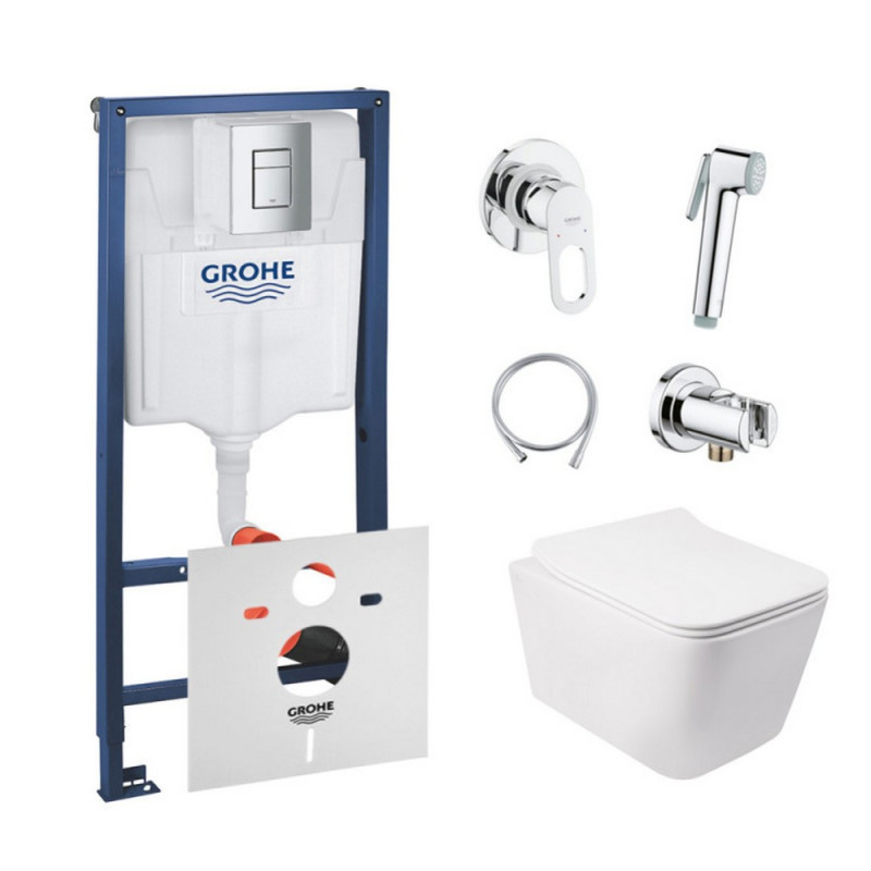 

Комплект инсталляция Grohe Rapid SL 38772001 + унитаз с сиденьем Qtap Crow QT05335170W + набор для