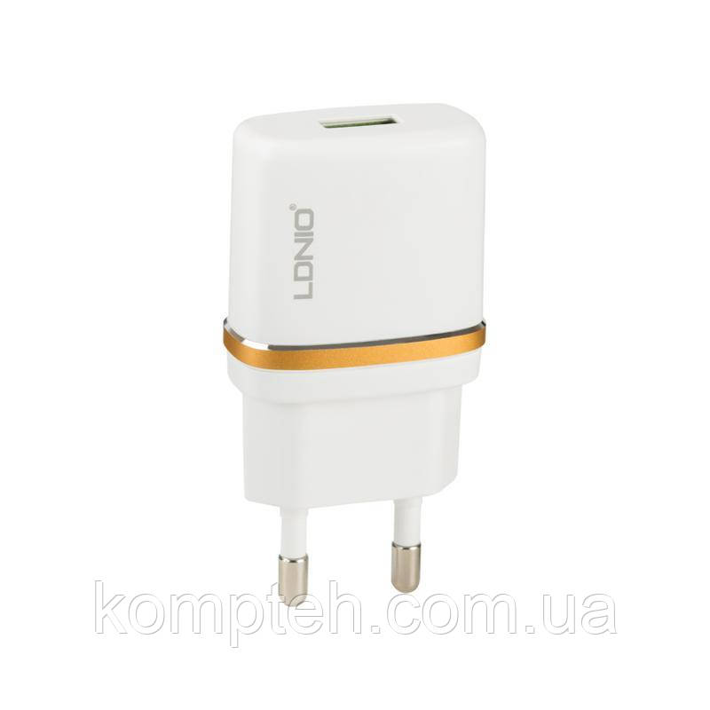 

СЗУ USB LDNIO (1A) White (DL-AC50), Белый