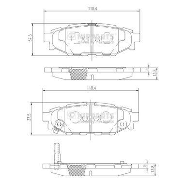 

Тормозные колодки к-кт. SUBARU BRZ / SUBARU XV (_GP_) / SUBARU OUTBACK (BR) 2003-2015 г.