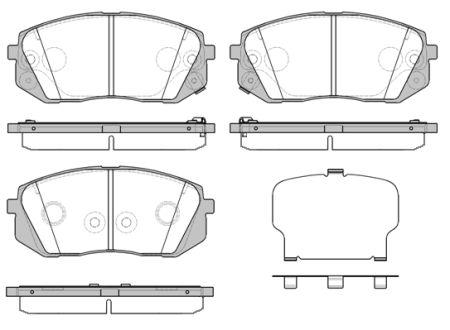 

Тормозные колодки, к-кт. HYUNDAI KONA (OS) / KIA OPTIMA Sportswagon (JF) 2016- г.