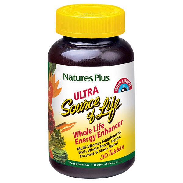 

Мультивитамины с лютеином Natures Plus Ultra Source of Life 30 таблеток (NTP30511)