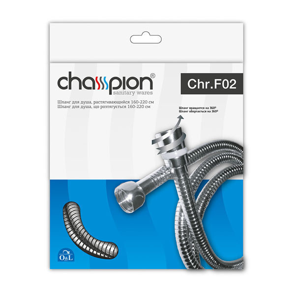 

Шланг растяжной CHAMPION Chr.F02 (160 см) с подшипником (CH0166)