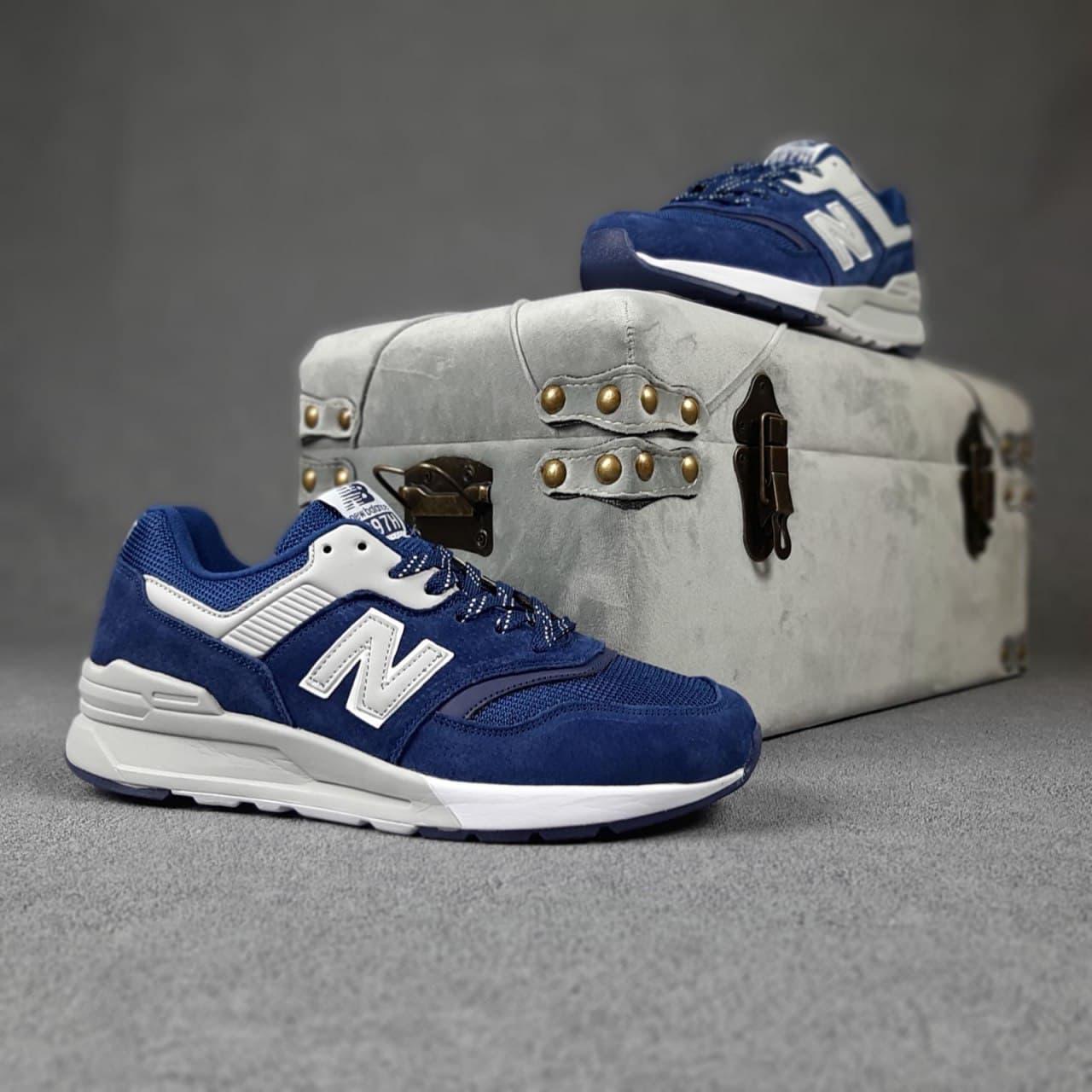 

Мужские кроссовки в стиле " New Balance 997H " Синие SIN замша/сетка 45, Синий