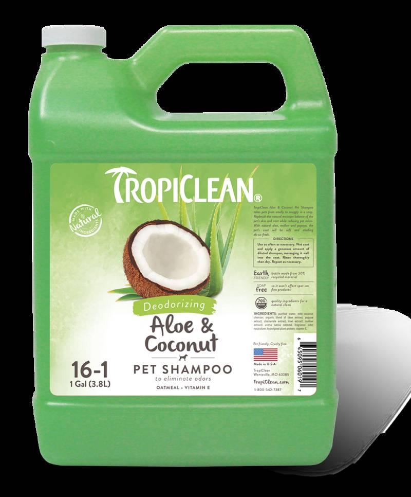 

Шампунь Tropiclean Aloe Coconut для собак и кошек 9.5 л (900103)