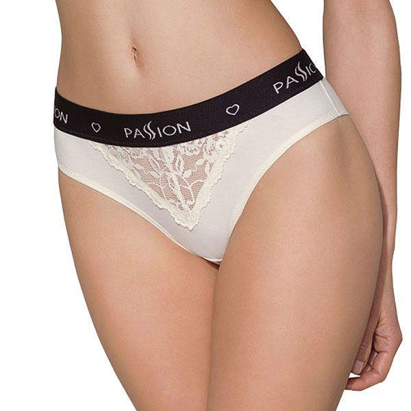 

Трусики с широкой резинкой и кружевом PS001 PANTIES ecru S - Passion ssmag.com.ua