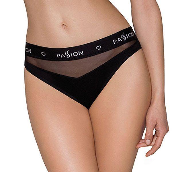 

Трусики с прозрачной вставкой PS006 PANTIES black XL - Passion ssmag.com.ua