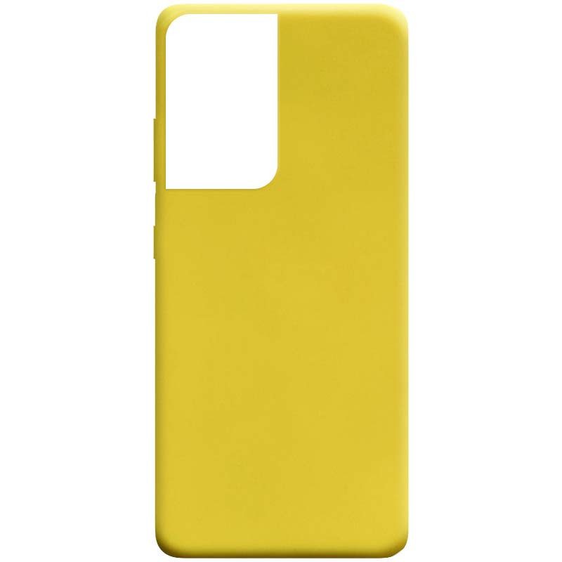 

Силиконовый чехол Candy для Samsung Galaxy S21 Ultra Желтый
