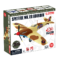 Об'ємний пазл Літак Spitfire MK. VB Gourbin в масштабі 1/72. 4D Master 26909