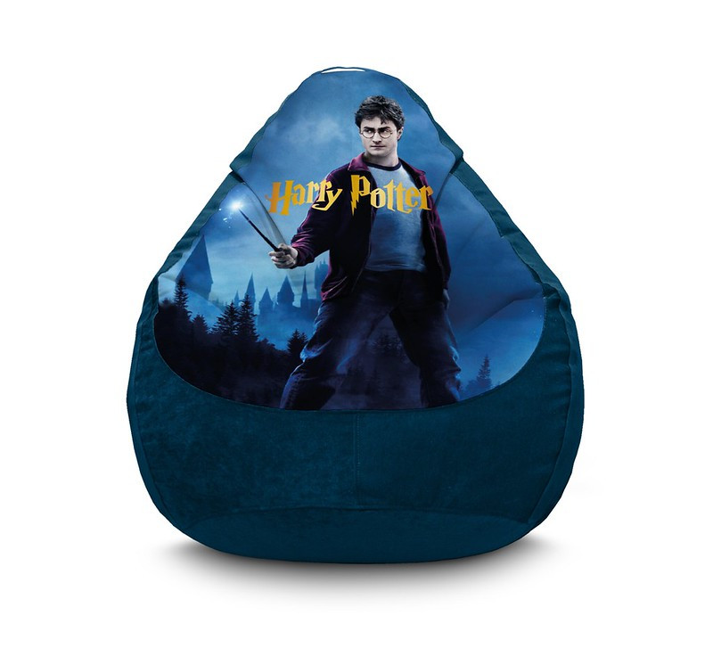 

Кресло мешок iPuff "Harry Potter. Logo" Флок XXXL (100x135 см) Синий