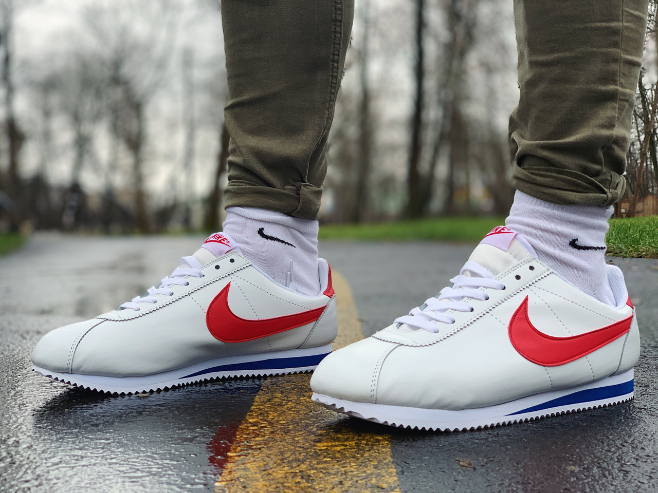 

Кроссовки кожаные NIKE CLASSIC CORTEZ LEATHER Найк Класик Кортез (40,42,44,45) 45 (PD-1)м2