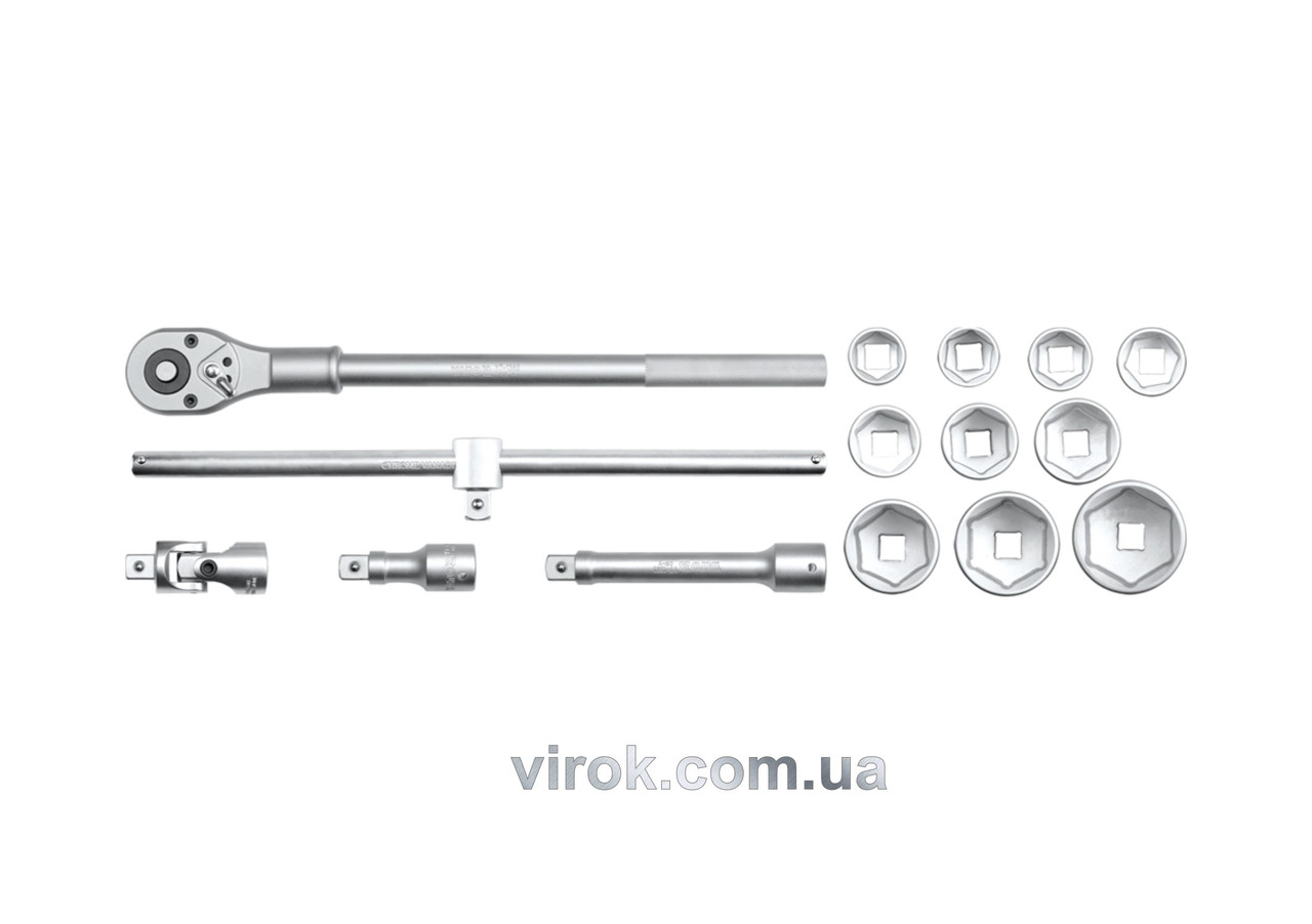 

Набір головок торцевих YATO 3/4" М30-60 мм 15 шт