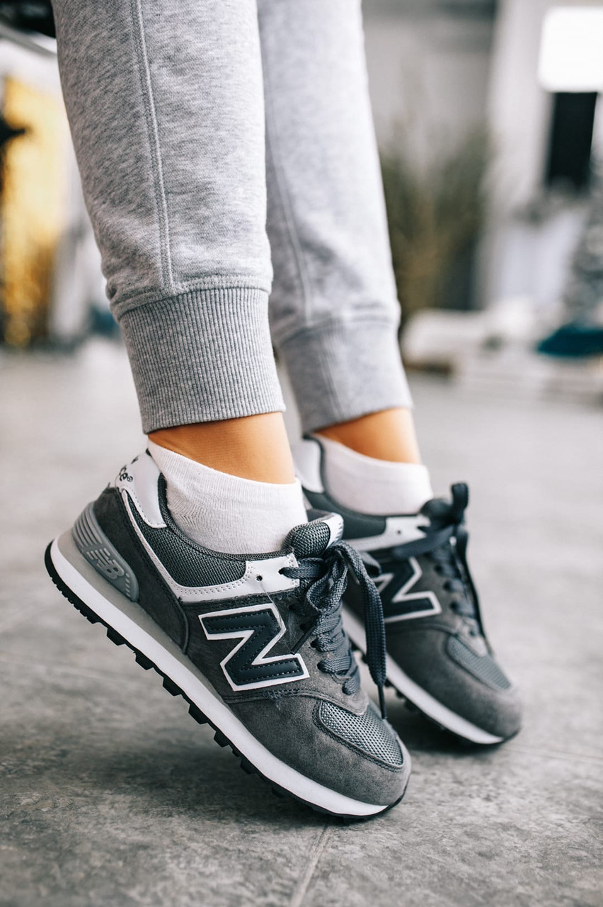 

Женские кроссовки New Balance 574 Серые, Реплика, Серый