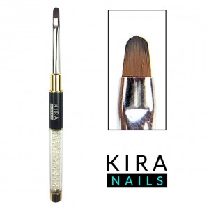 

Кисть для геля Kira Nails Gel oval 4 (Nylon)