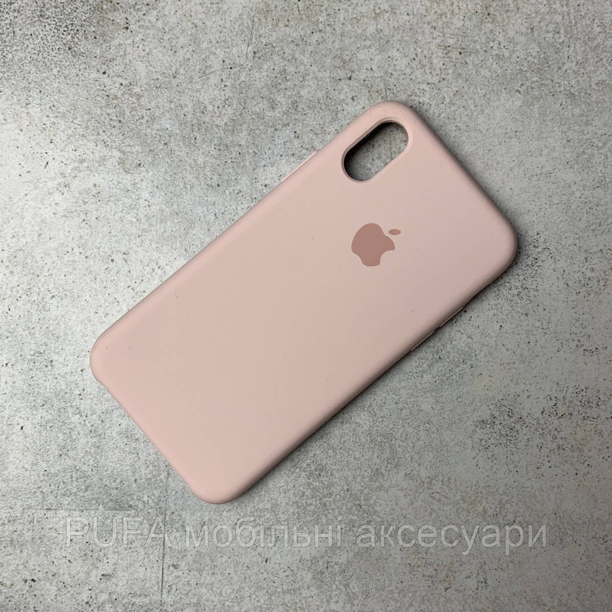 

Чехол Apple Silicone Case iPhone XS Pink sand, Песочный