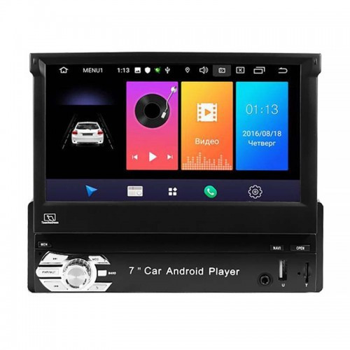 

Автомагнитола Lesko 9601A с выдвижным экраном 7" 1 DIN Bluetooth Wi Fi GPS FM Android 8.1 Go (3578-10385a)