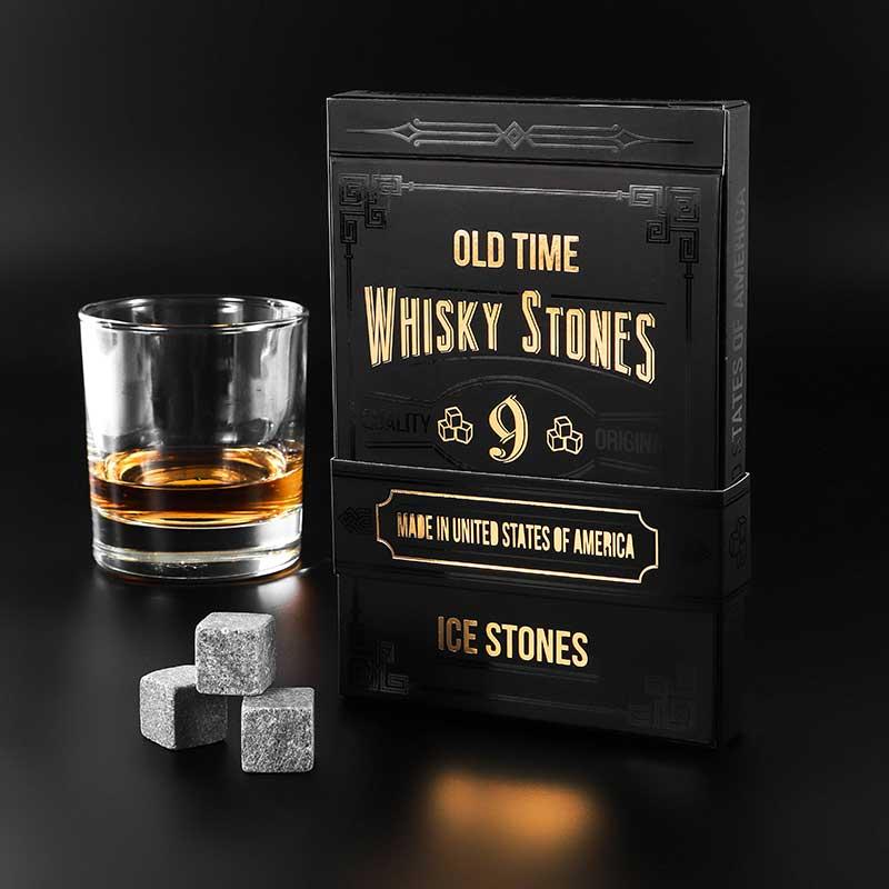 

Камни для виски, 9 штук в шкатулке-книге "Old Time Whisky Stones", стеатит, оригинал + щипцы в ПОДАРОК