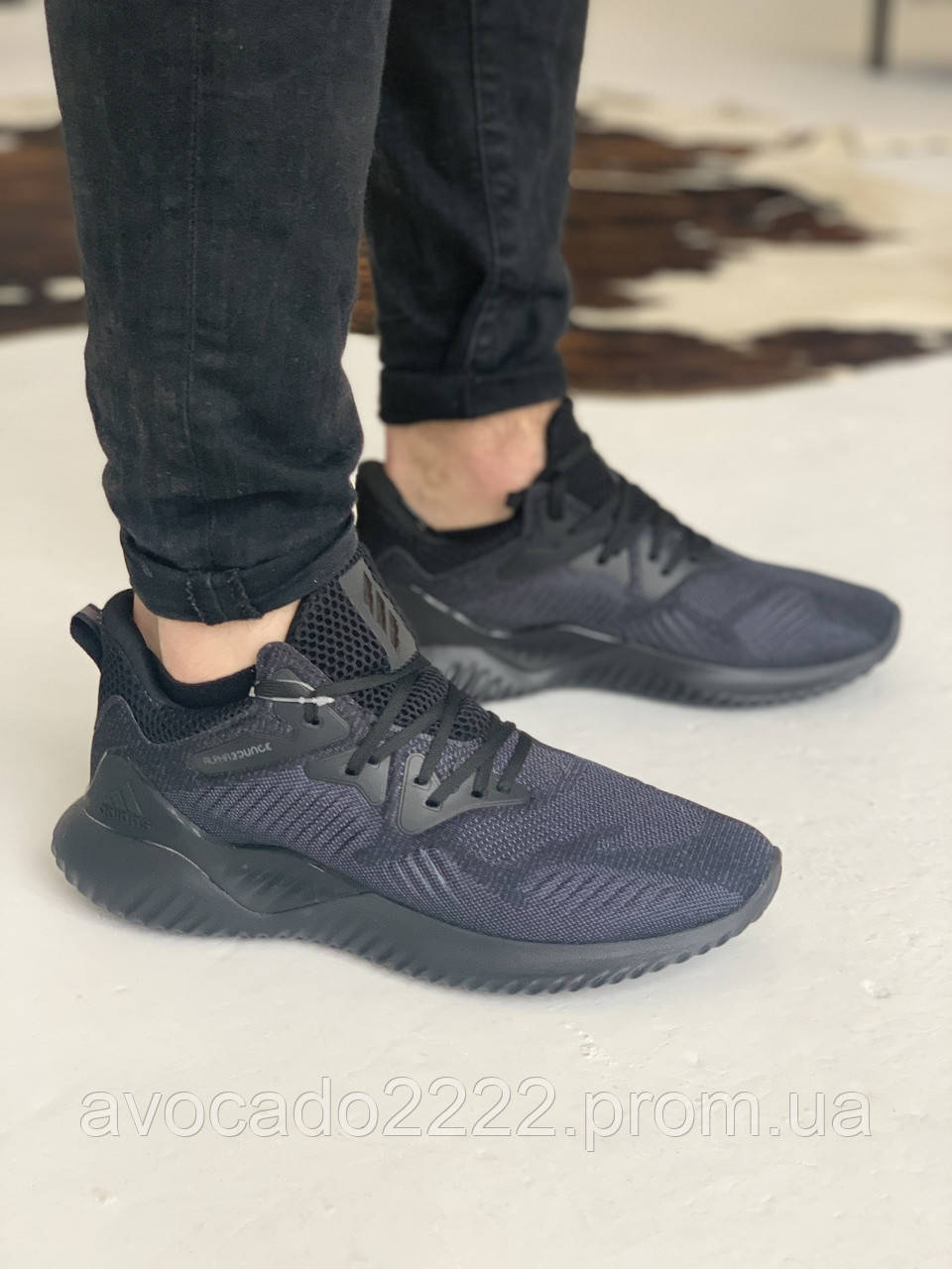 

Кроссовки Adidas Alphabounce Instinct Black Адидас Альфабаунс Инстинкт Чёрные (41,42,43,44,45