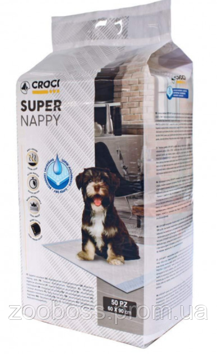 

Пеленки для собак Super Nappy 90*60 см 50шт