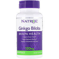 Гинкго билоба Natrol Ginkgo Biloba 120 мг (60 капс) Оригинал! (341147)