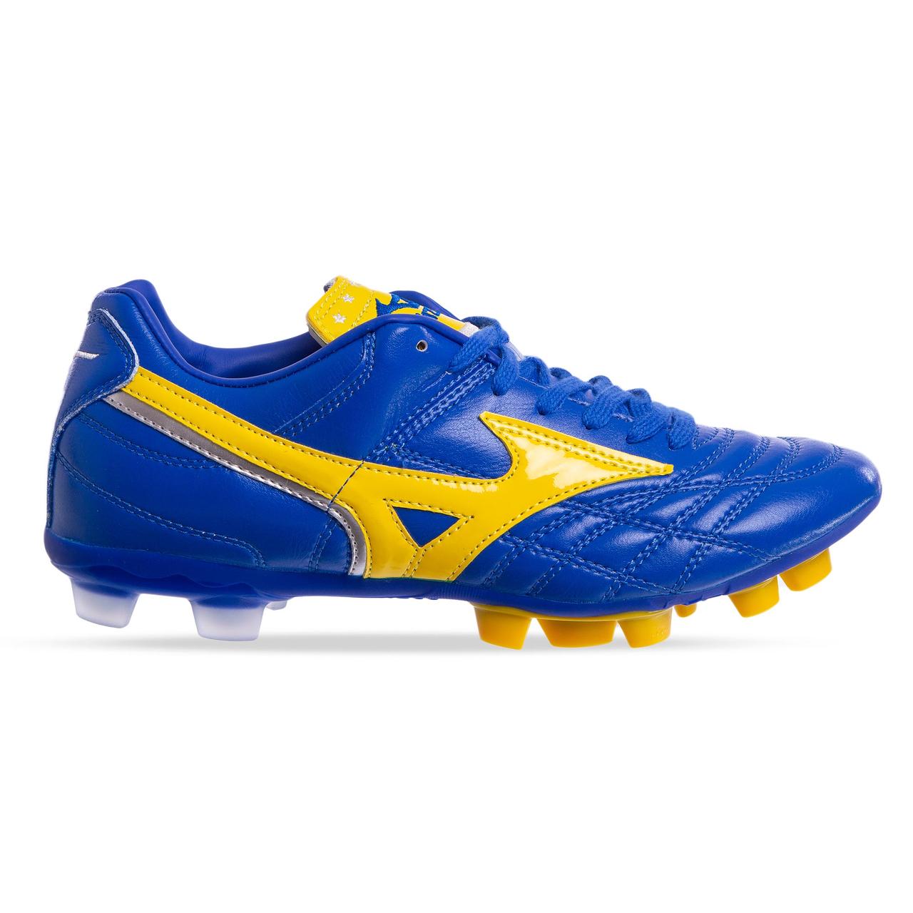 

Бутсы футбольная обувь MIZUNO OB-0836-BL размер 41-45 синий-желтый 44