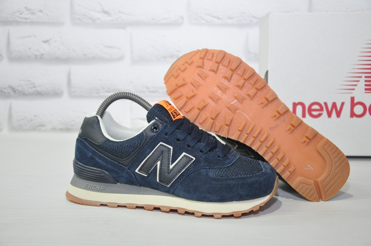 

Кроссовки подростковые, женские в стиле New Balance 574 синие 36, Синий