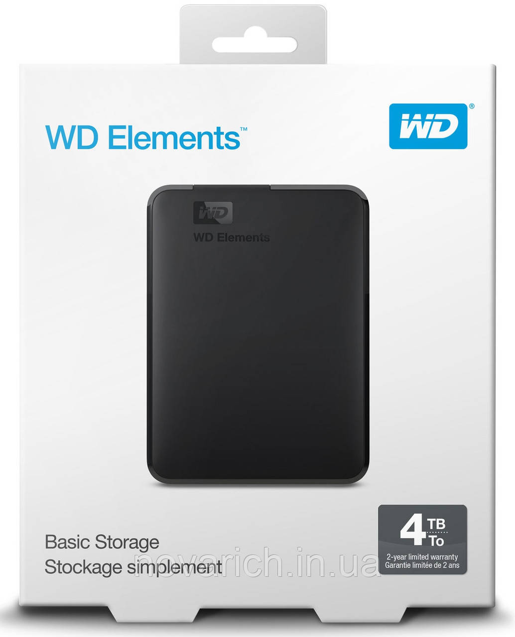 Внешний портативный диск накопитель HDD WD Elements 4TBНет в наличии