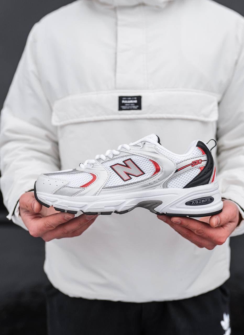 

New Balance 530 обувь мужская белого цвета. Кроссы для парней Нью Баланс 530., Белый