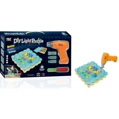 

Конструктор Tu Le Hui "Diy Light Puzzle" (200 деталі) 12LED TLH-19 з шуруповертом