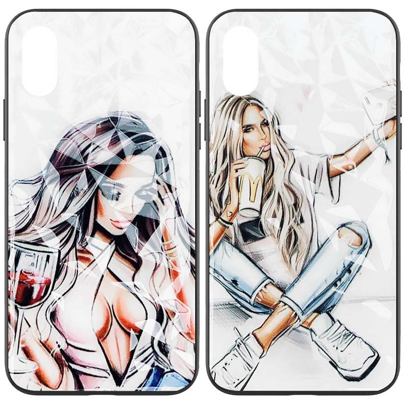 

Глянцевый чехол Prisma Ladies для Apple iPhone XR, Разные цвета