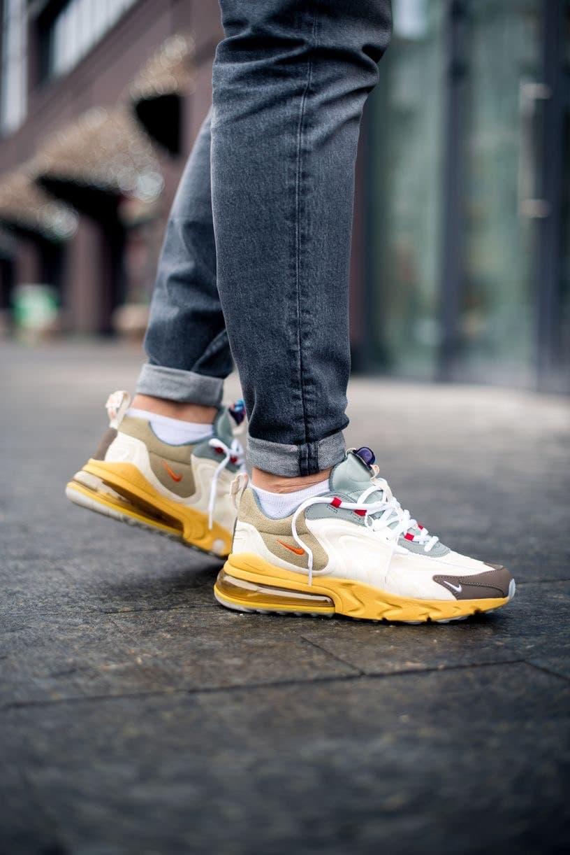 

Кроссовки Air Max 270 React ENG Travis Scott Cactus Trails мужские 45, Разные цвета