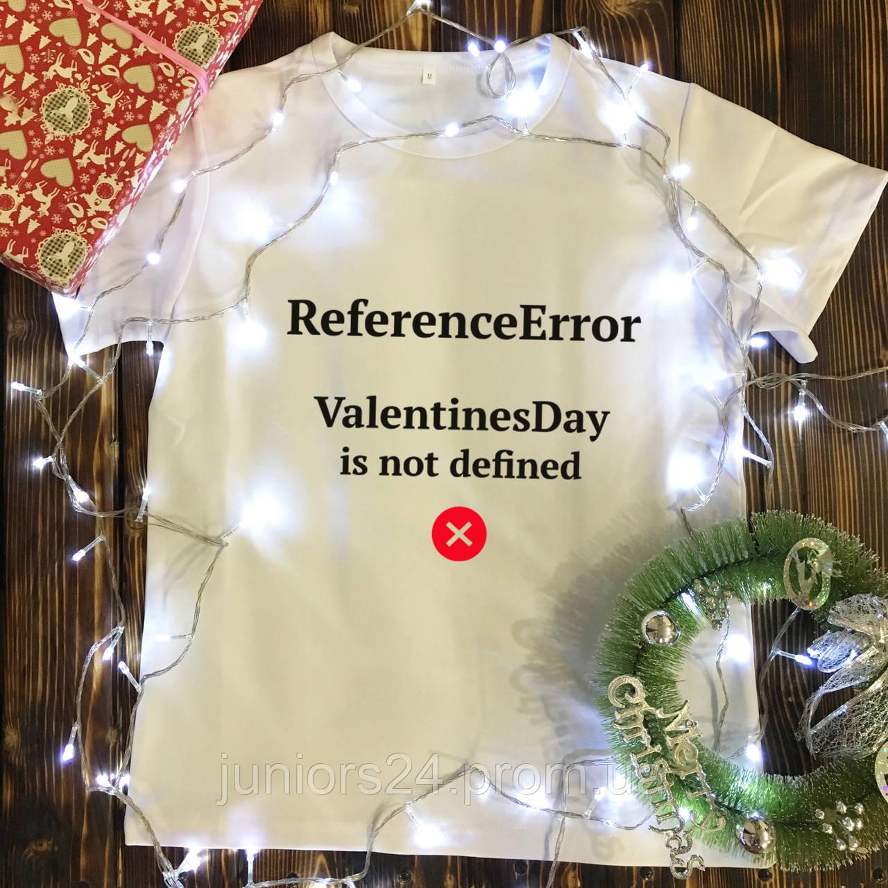 

Мужская футболка с принтом - Error.ValentinesDay