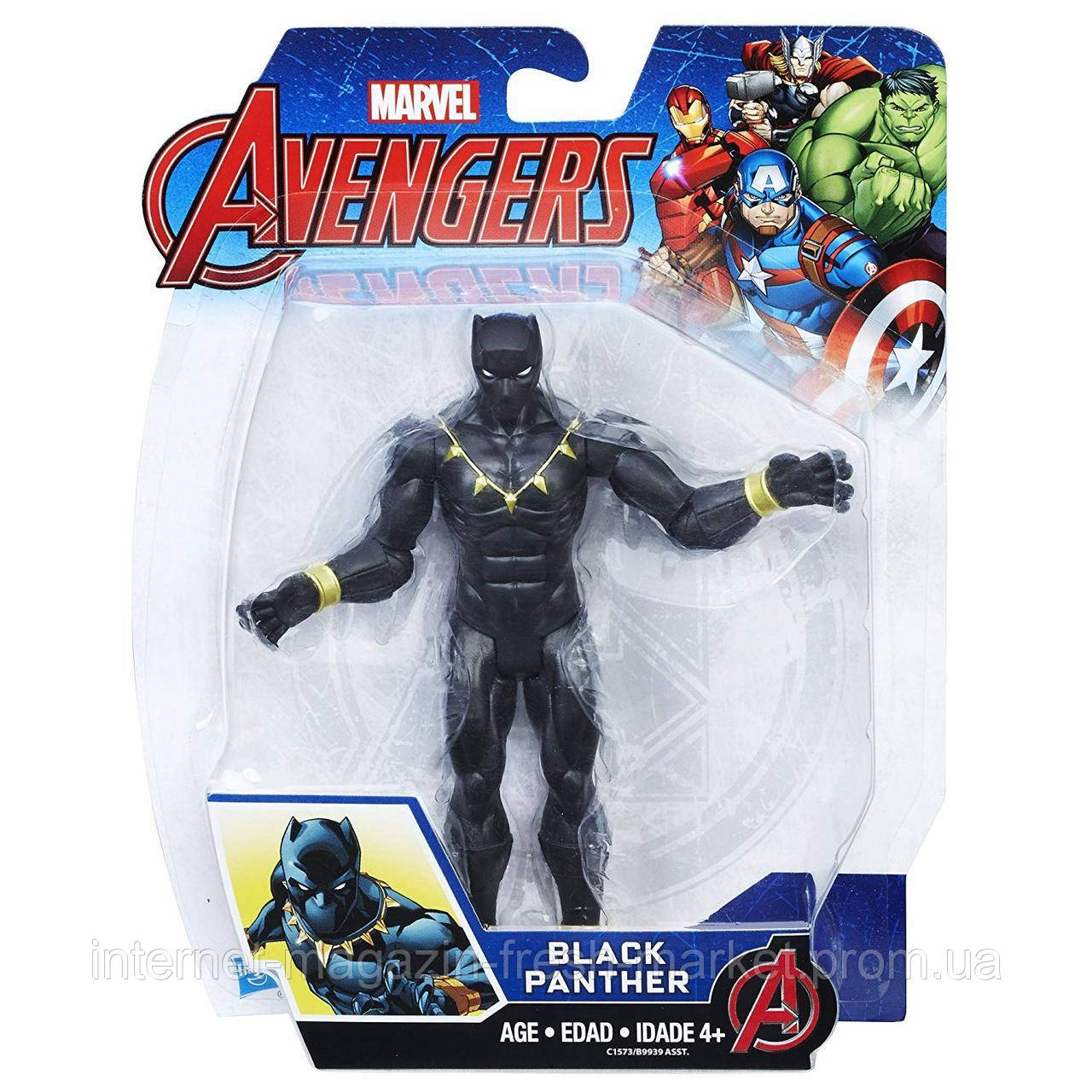 

Фигурка Черная Пантера 15см Мстители - Black Panther, Avengers, Basic, Hasbro SKL14-138344