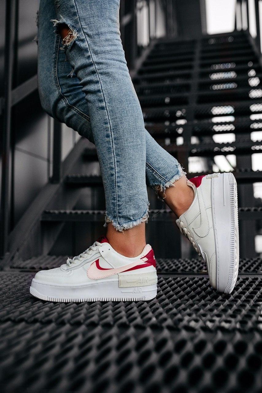 

Женские кроссовки Nike Air Force 1 Low Shadow \ Найк Аир Форс 1 Шадов \ Жіночі кросівки Найк Аір Форс 1 Білі, Белый