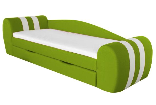 Диван кровать серии Гранд с ящиком для белья, зеленый (3)