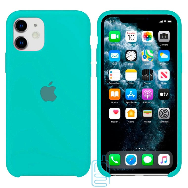 

Чехол Silicone Case Apple iPhone 11 бирюзовый