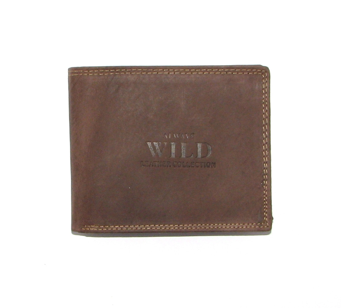 

Кошелек мужской Always Wild N992-MH U Brown, Коричнево-красный