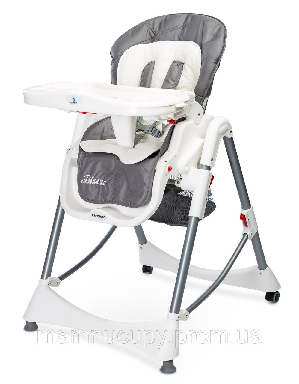 

Стільчик для годування Caretero Bistro Grey