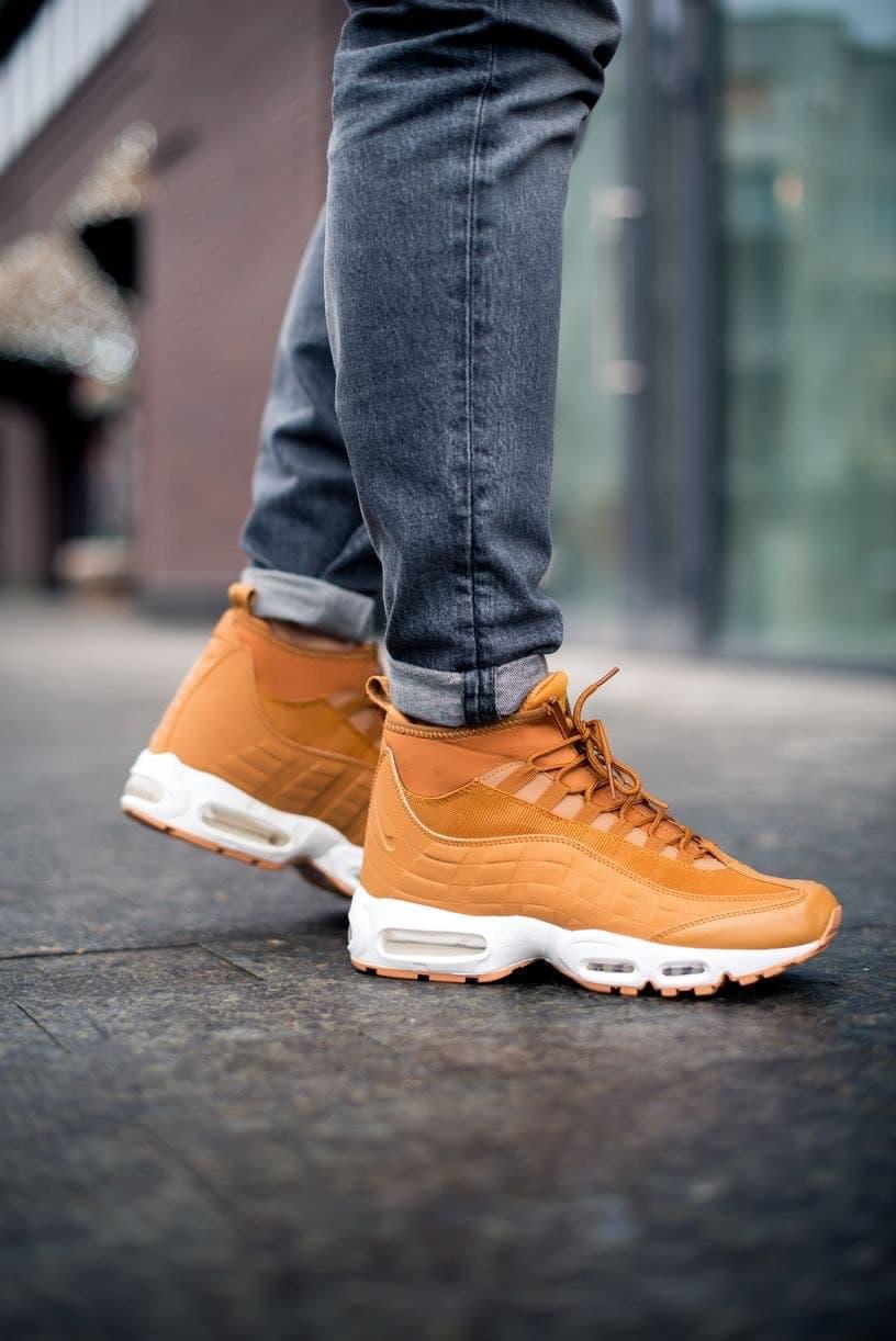 

Кроссовки в стиле Nike Air Max 95 SneakerBoot Flax мужские, Оранжевый