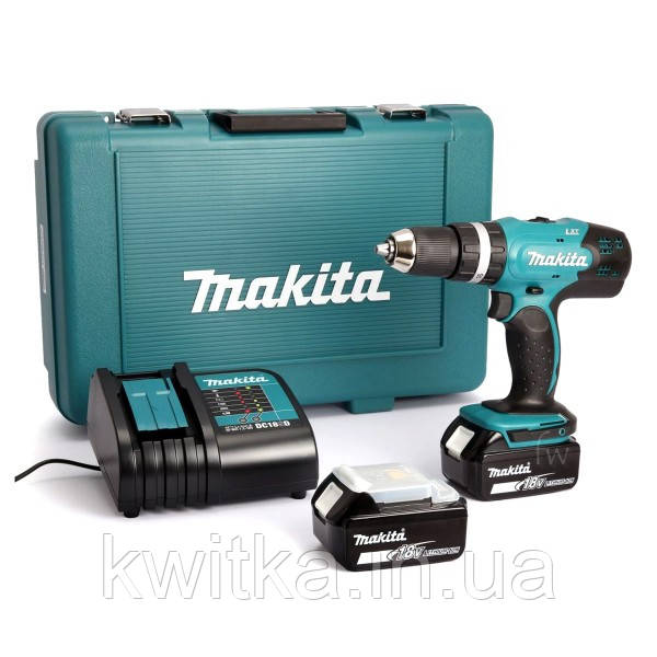 

Акумуляторний дриль-шуруповерт Makita DDF453RFE (18 В, 2х3 А*год)