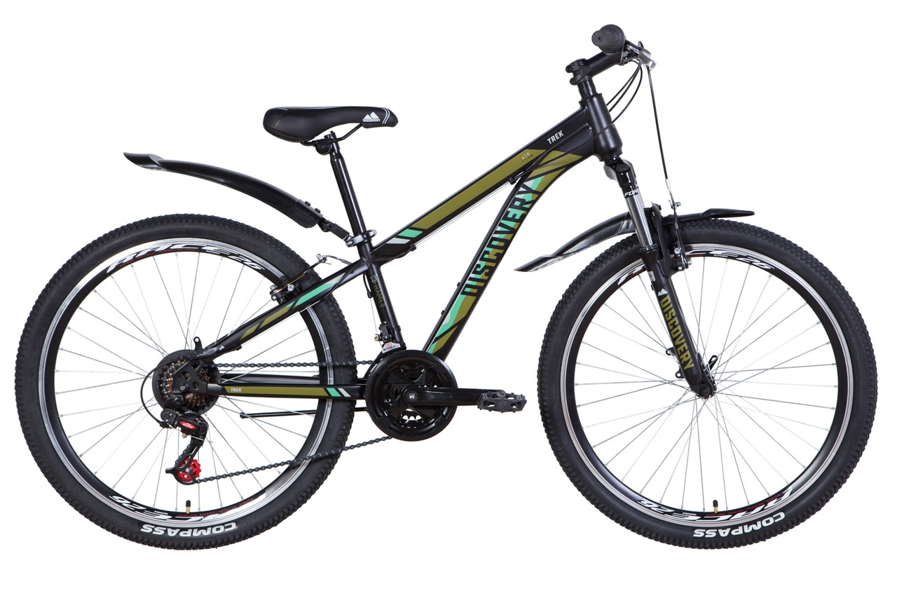 

Велосипед 26" Discovery TREK 2021 (черно-бирюзовый (м))