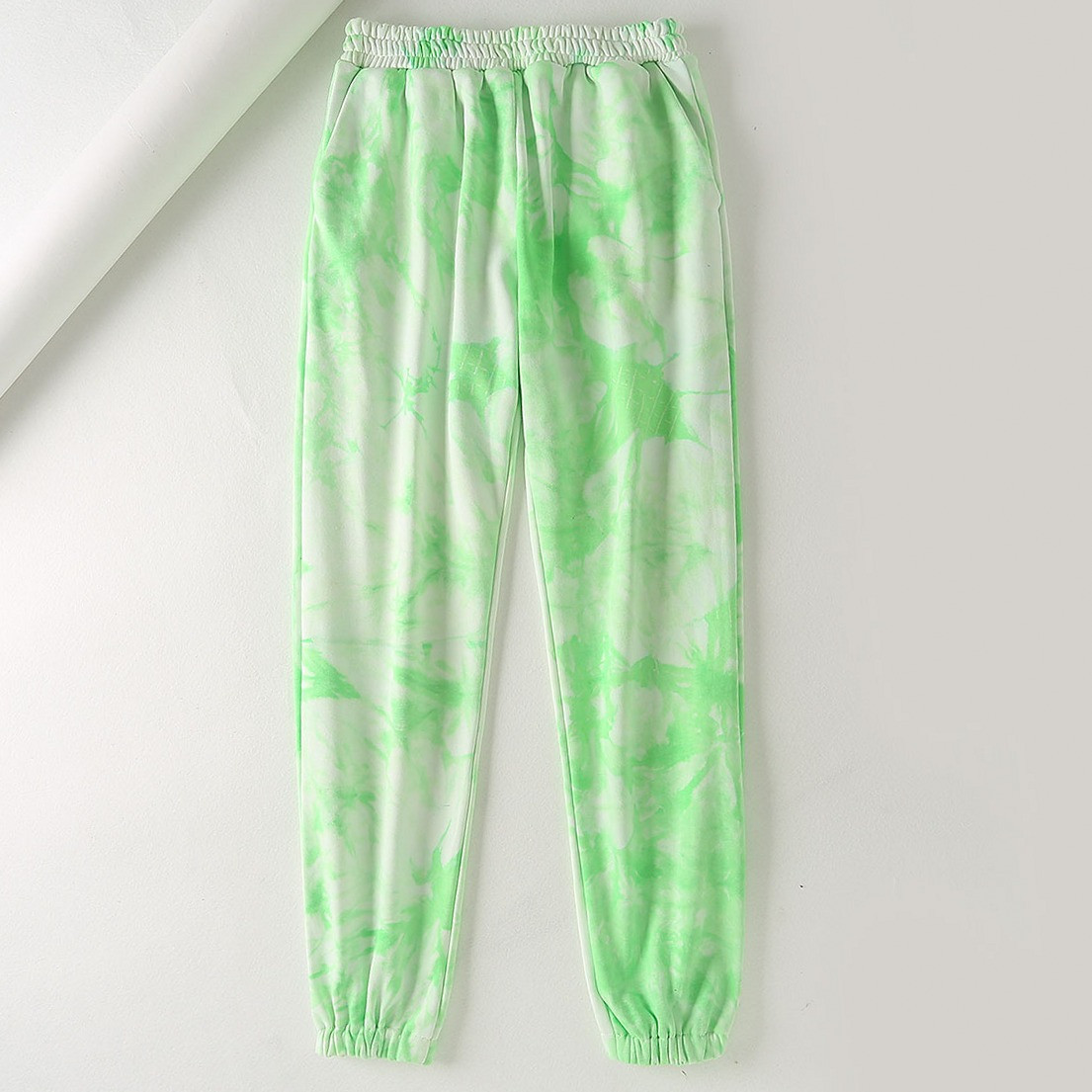 

Брюки-джоггеры женские в стиле tie dye Green Berni Fashion (S), Зеленый